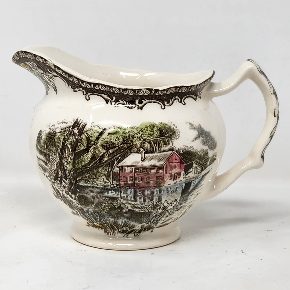 Johnson Bros The Friendly Village The Old Mill Creamer Pitcher Made in England